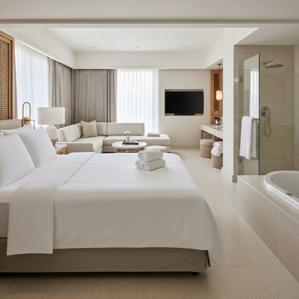 Luxury hotel suite